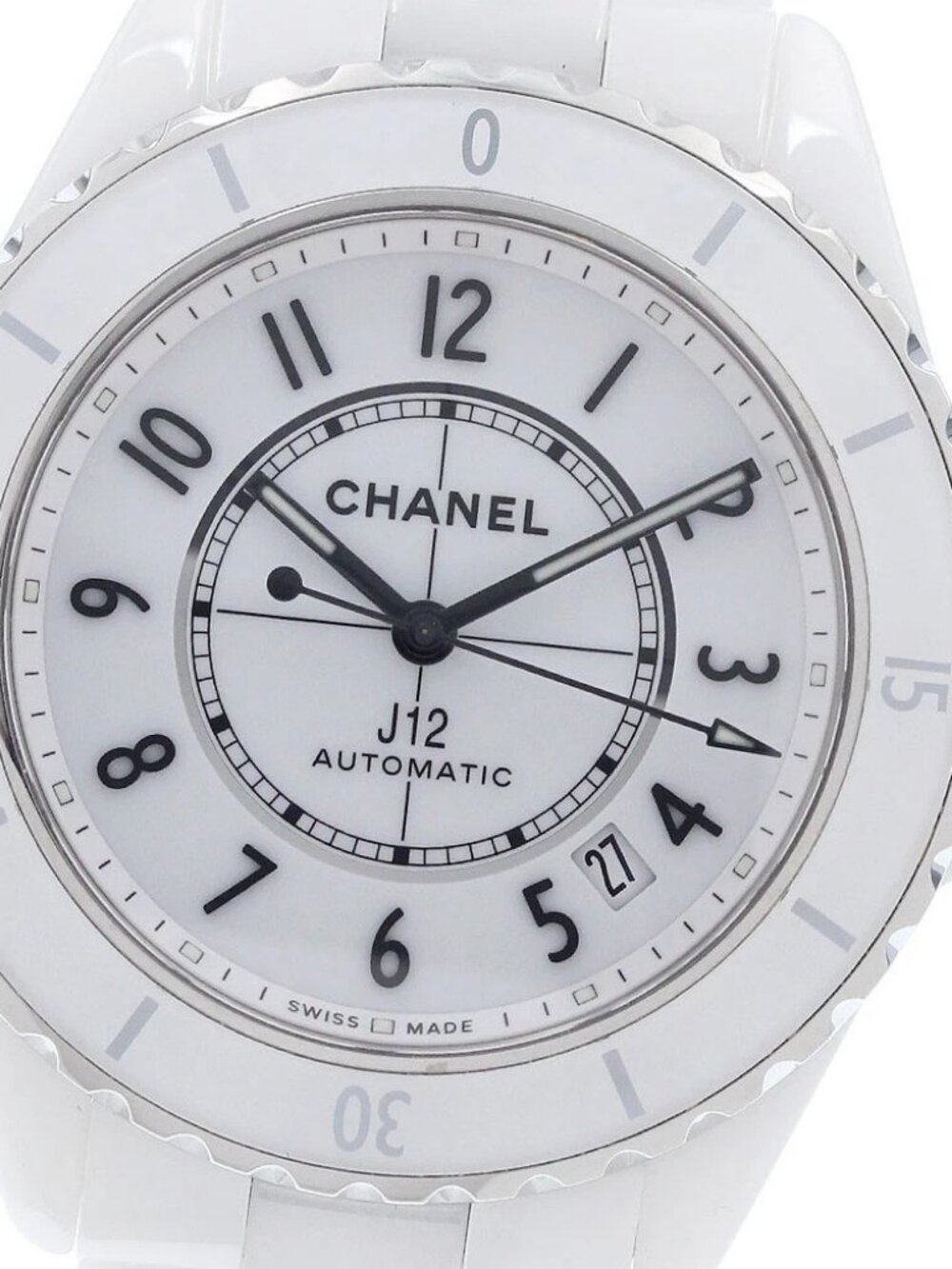 CHANEL J12 H5700 White ceramic 38MM white Dial Automatic Men's Watch_956169